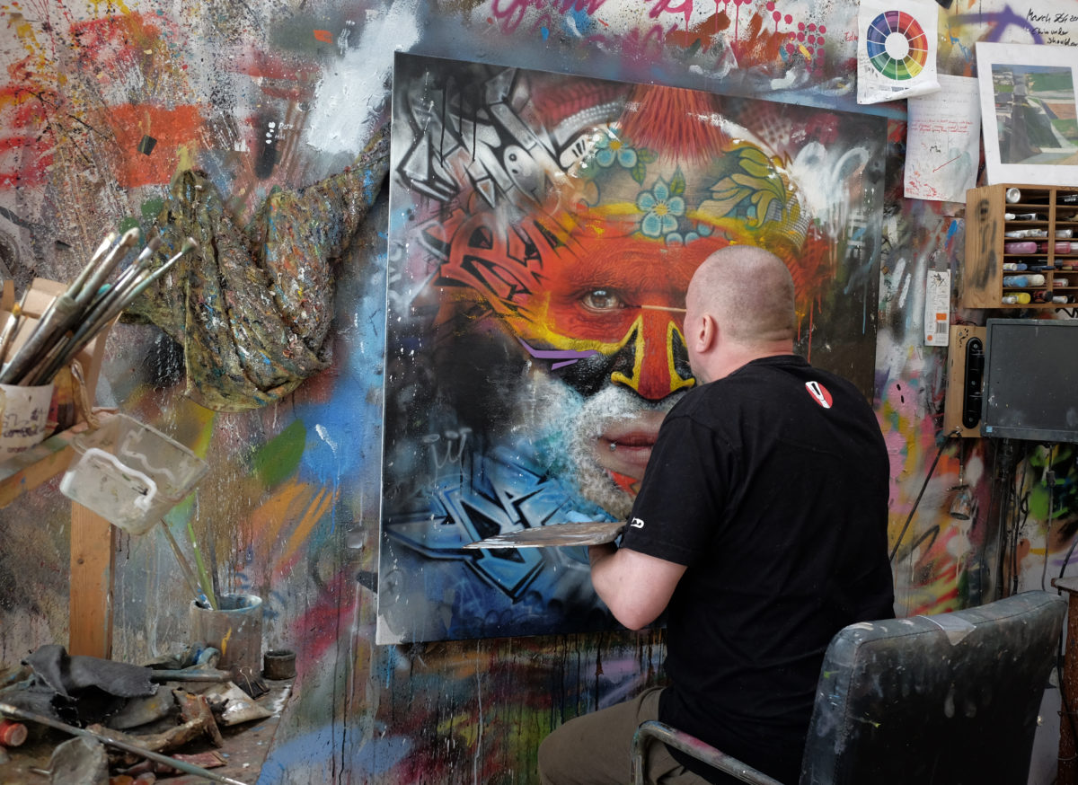 Dale Grimshaw in Studio