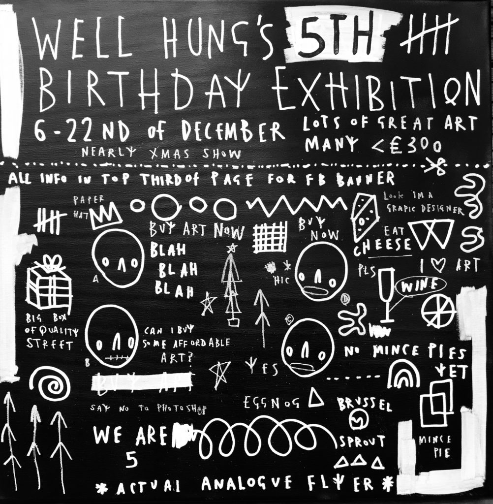 Well Hung 5th Birthday Skel Flyer