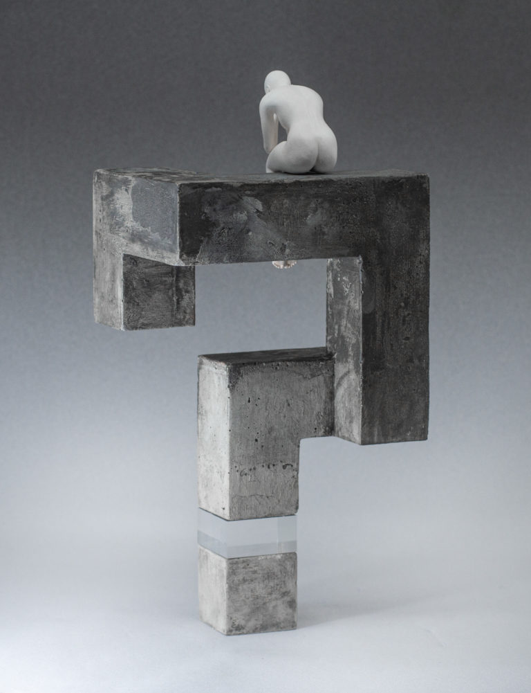 the question mark sculpture mobstr karborn 2020 naked concrete