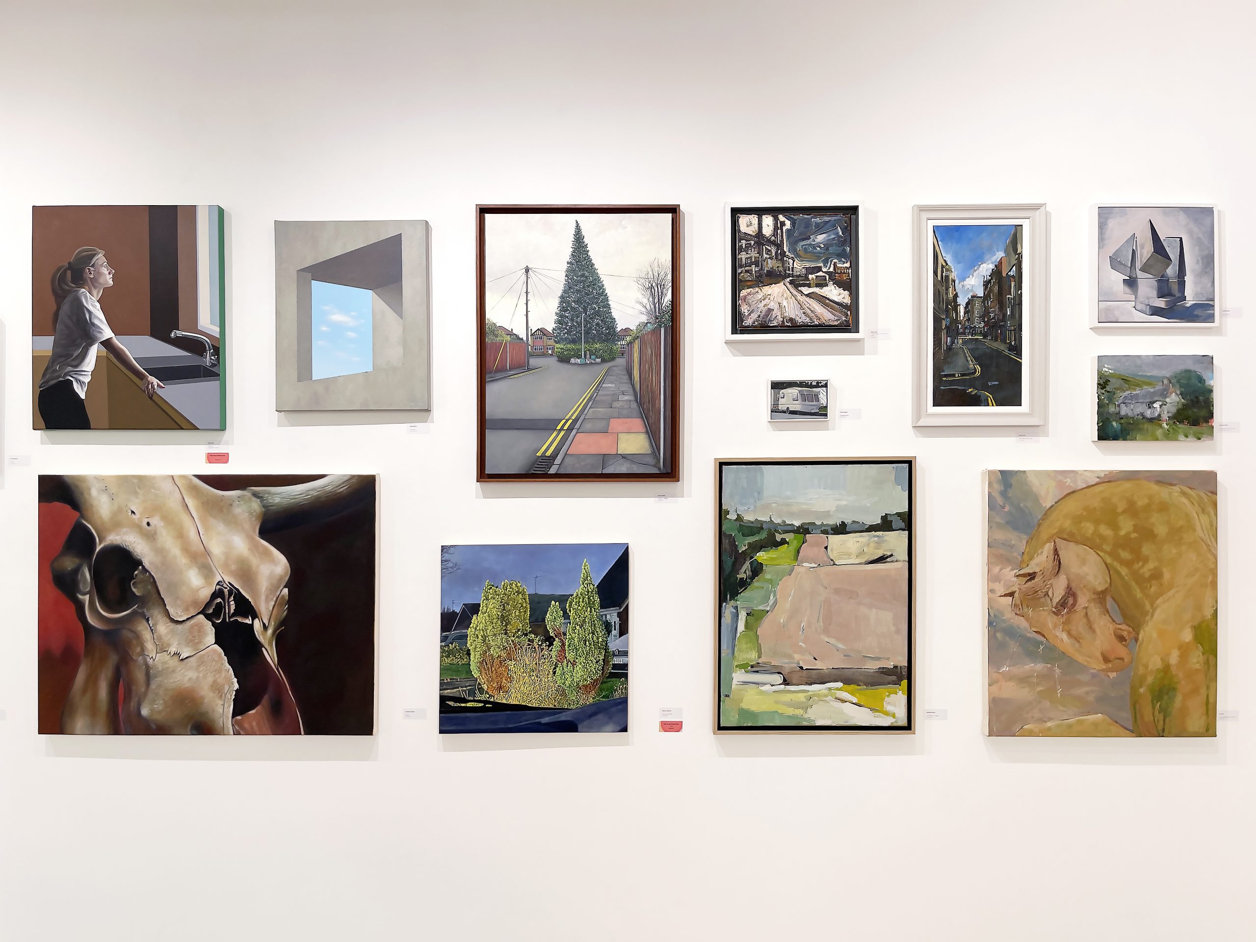 Installation view of the Well Hung Painting Prize exhibition
